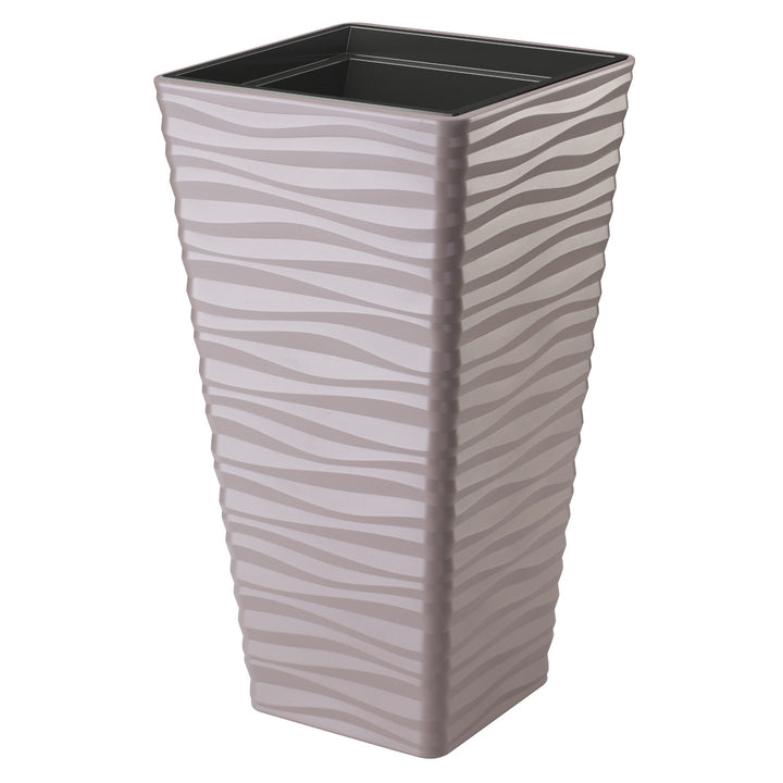 Sahara Dunes Slim square 35 cm grey-beige casing for indoors and outdoors