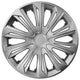 NRM Strong Universal Hubcap 14'' Wheel Covers Wheel Trims Silver 1 Piece