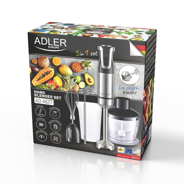 Adler hand blender, 20 speeds, 1800W, Turbo function, AD 4627