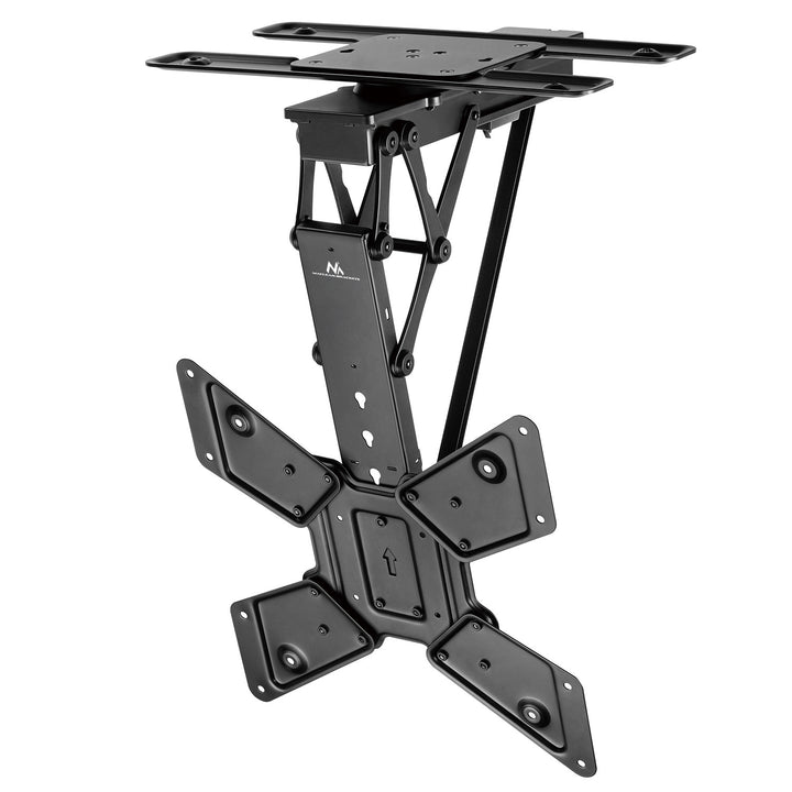 Maclean electric ceiling TV mount, TUYA support, max VESA 600x400, 90st swivel remote control, 23"-65", 30kg, MC-491