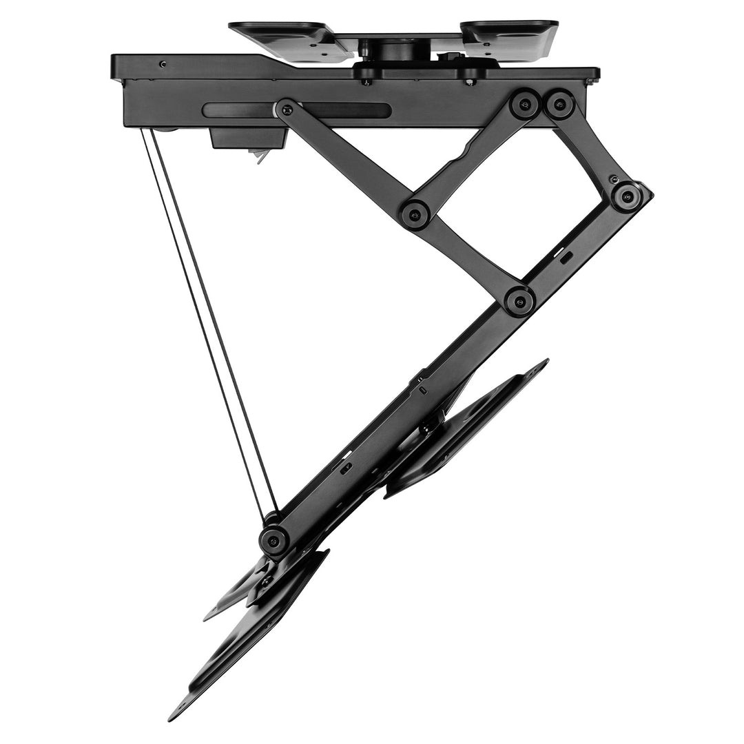 Maclean electric ceiling TV mount, TUYA support, max VESA 600x400, 90st swivel remote control, 23"-65", 30kg, MC-491