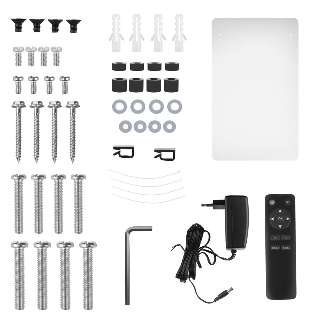 Maclean electric ceiling TV mount, TUYA support, max VESA 600x400, 90st swivel remote control, 23"-65", 30kg, MC-491