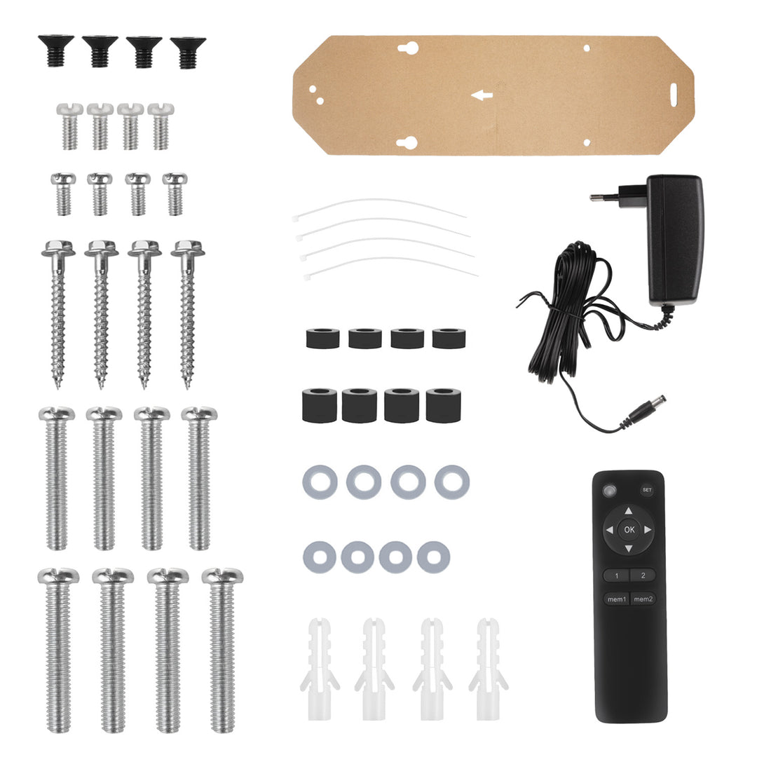 Maclean electric ceiling TV mount, TUYA support, max VESA 600x400, remote control, 23"-55", 30kg, MC-492
