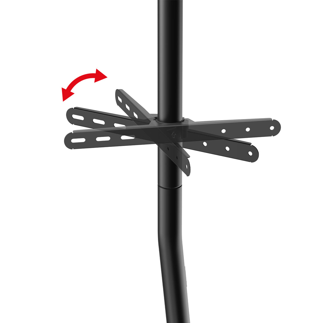 Maclean TV floor stand bracket, 32-70", max. VESA 400x400, max. 40kg, MC-494