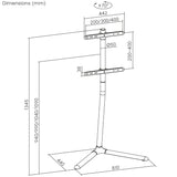 Maclean TV floor stand bracket, 32-70", max. VESA 400x400, max. 40kg, MC-494