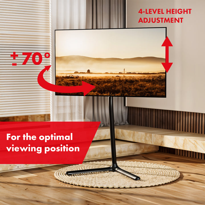 Maclean TV floor stand bracket, 32-70", max. VESA 400x400, max. 40kg, MC-494