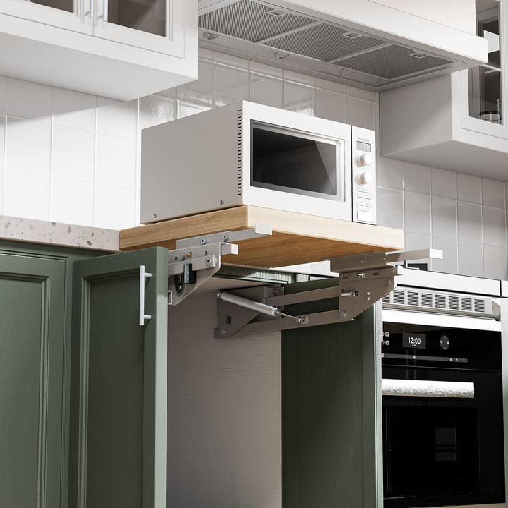 Maclean MC-497 Elevator, built-in extendable kitchen shelf 5-20kg. 820x168x106mm