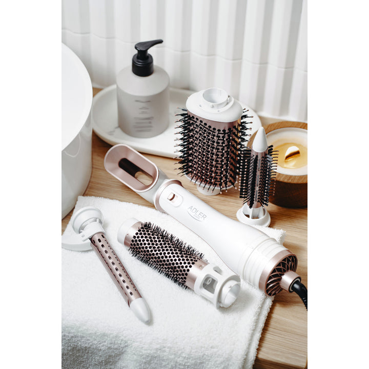 Adler 5-in-1 curling dryer, 1200W, 5 attachments, AD 2027