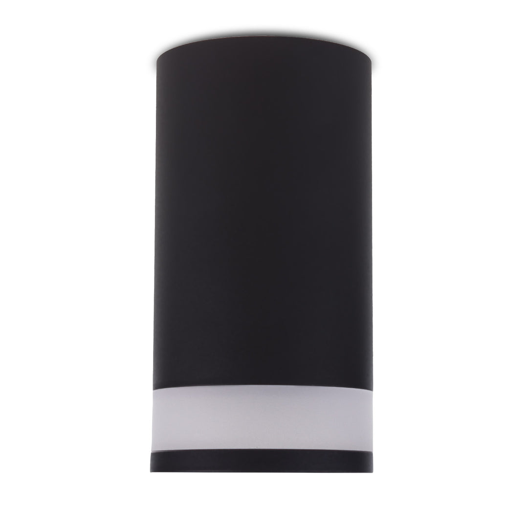 Maclean surface-mounted luminaire / tube, spot, round, aluminum, GU10, 55x105mm, black color, MCE361 B