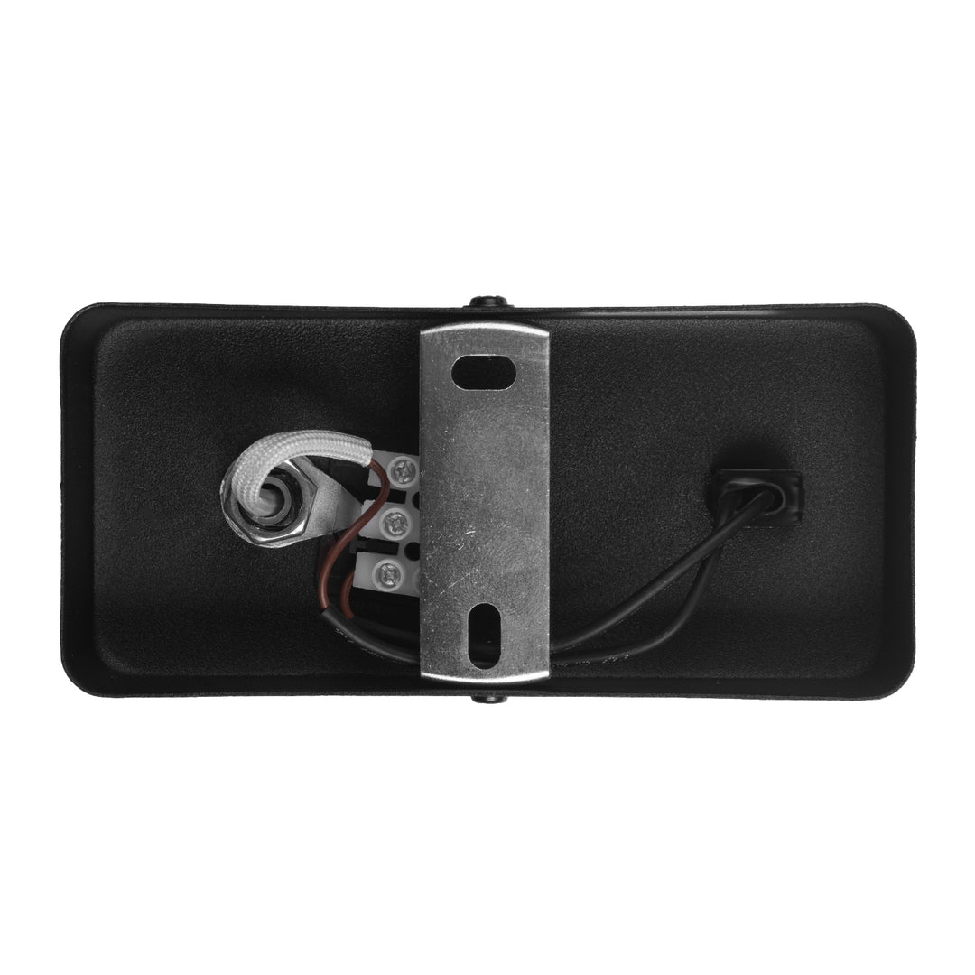 Maclean wall lamp / wall light, spot, round, GU10, with switch, 55x100mm, black color, MCE369 B