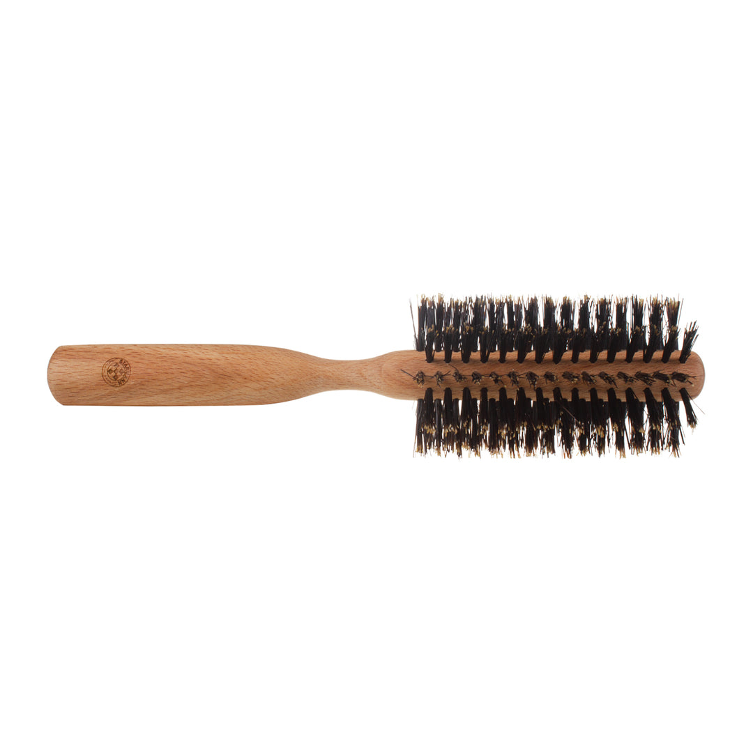 Hair brush curling iron 100% boar bristles beech wood