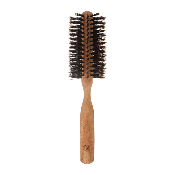 Hair brush curling iron 100% boar bristles beech wood