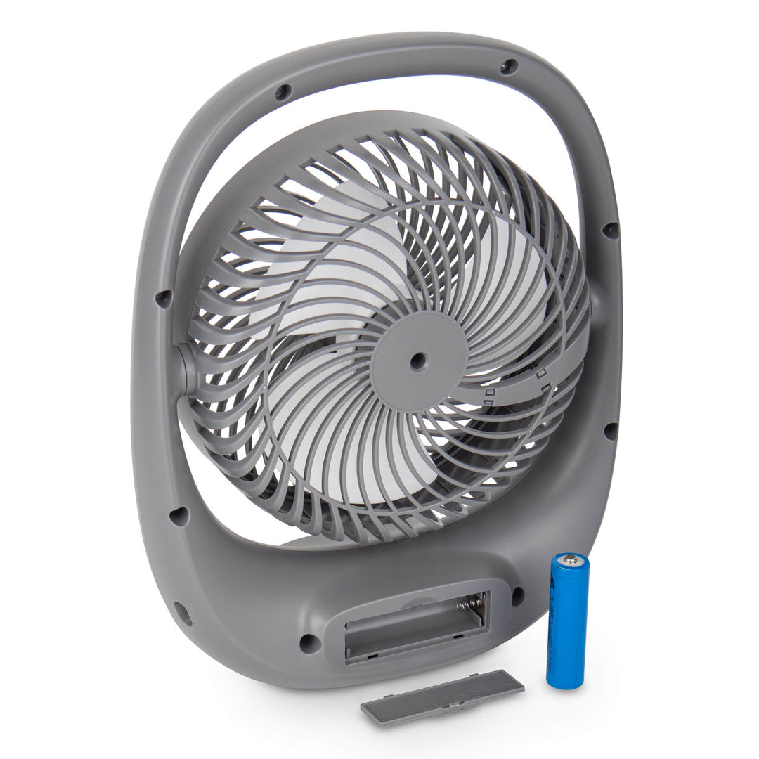 Blaupunkt Fan, Portable, 1800 mAh Rechargeable, USB, 3 speeds, Gray, APF301