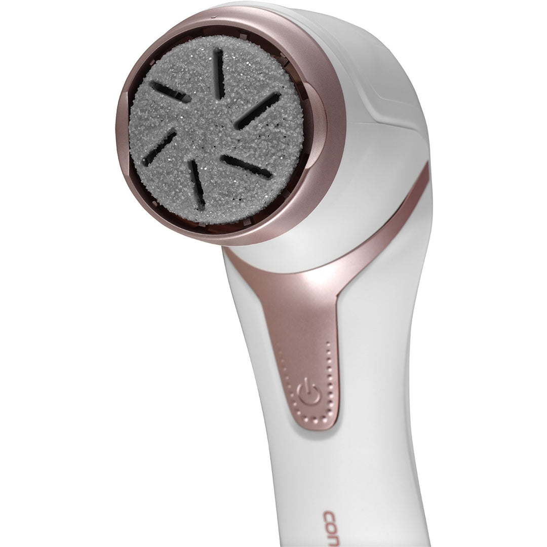 Concept PN3000 Concept Electric Callus Remover with Vacuum Waterproof Removable Rollers 3 Replacement Heads 2 Speeds Heel Feet Pedicure File USB Rechargeable