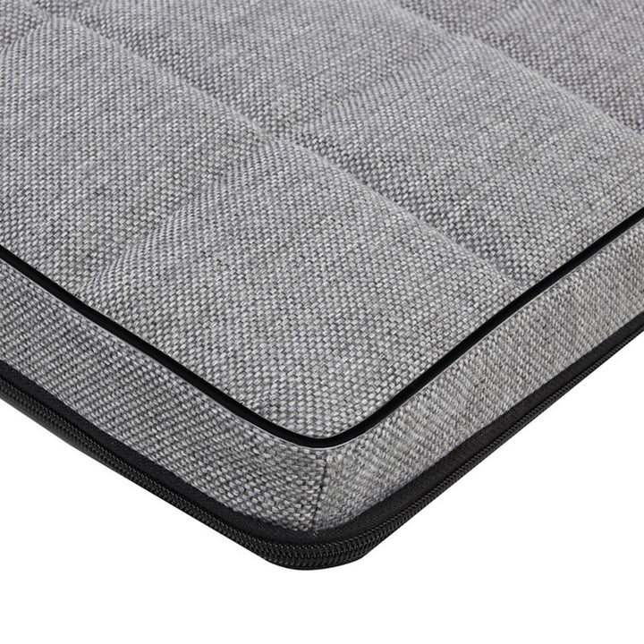 Mestizo dog mattress, 65x50 cm, light grey, Leon Checked MLCH-5-GRA-B-S