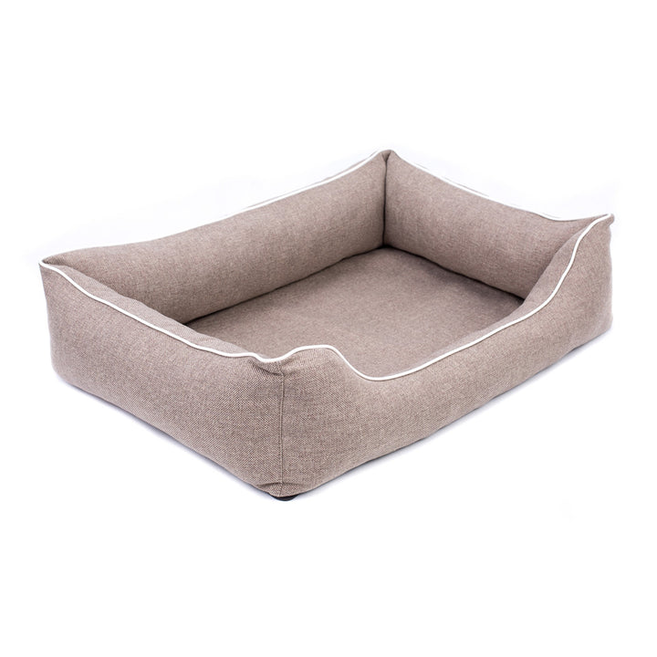 Luxurious Orthopedic Mestizo Pet Lair, 80x60cm, Elegant Beige - Premium Comfort and Style for Your Furry Companion in Mallorca, Model SMO-BEI-W-2