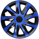 Universal cap 13" NRM Draco blue-black 1 piece RENAULT PEUGEOT OPEL FORD