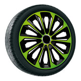 NRM Extra Strong Universal Cap Wheel Trim  14" Green-black 1 Piece
