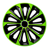 NRM Extra Strong Universal Cap Wheel Trim  14" Green-black 1 Piece