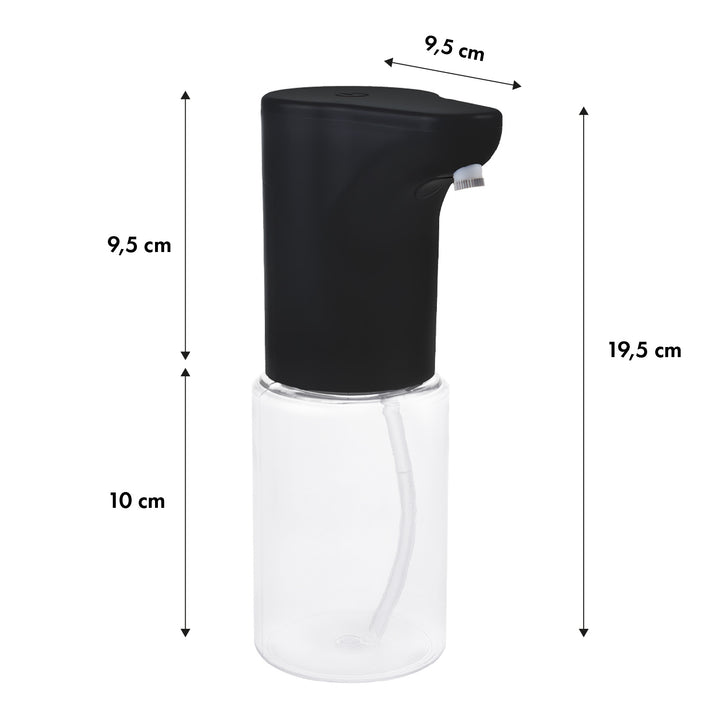 Promedix automatic dispenser, dispenser container for liquid soaps, disinfectant liquids, 300ml, 4xAA, black, PR-540 B