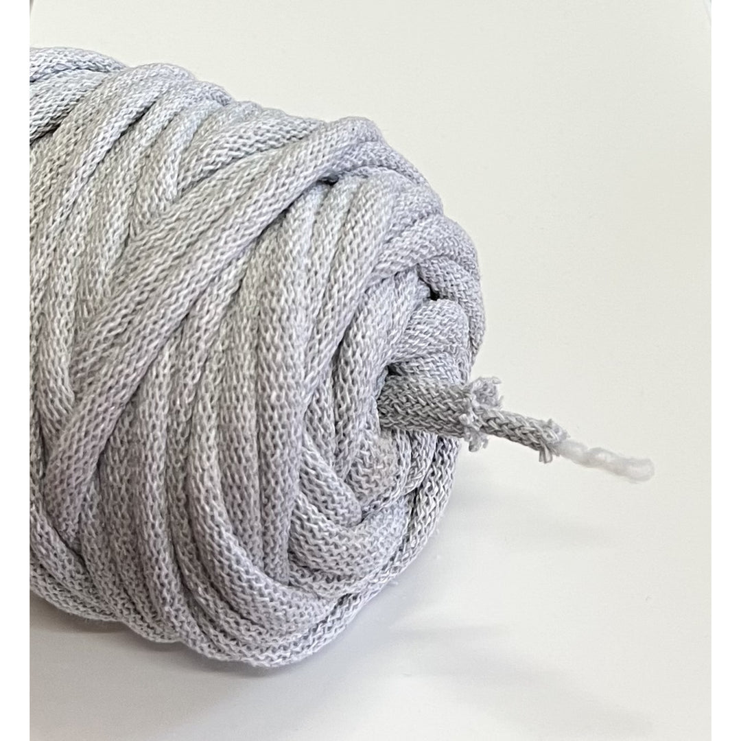 WAS, cotton cord with polyester core, braided, 9mm, 50m, grey