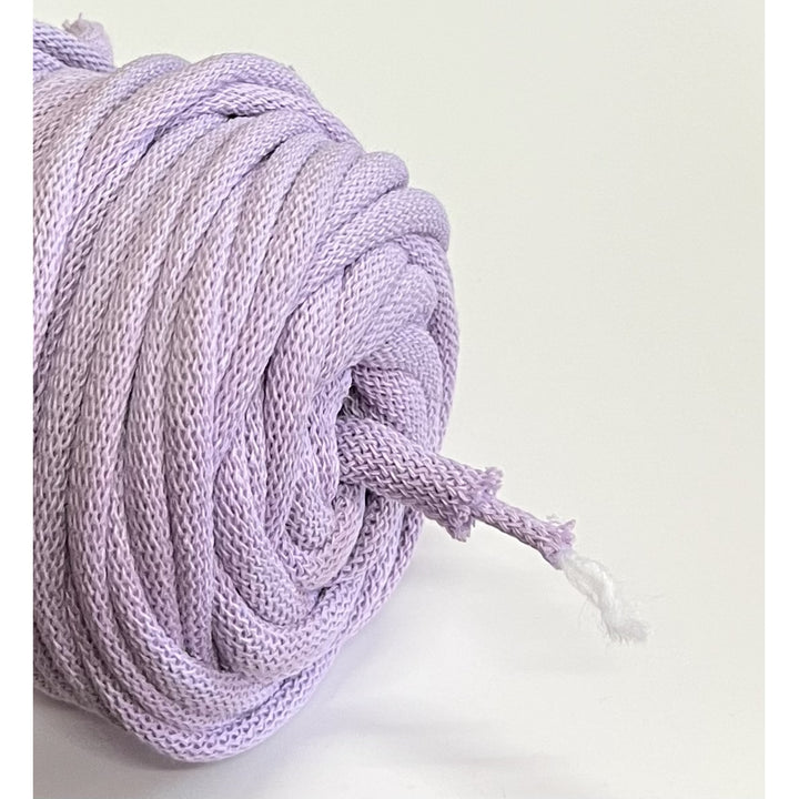 WAS, cotton cord with polyester core, braided, 9mm, 50m, lilac