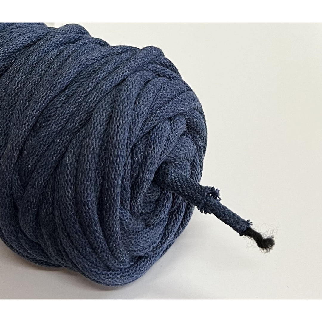 WAS, cotton cord with polyester core, braided, 9mm, 50m, light denim