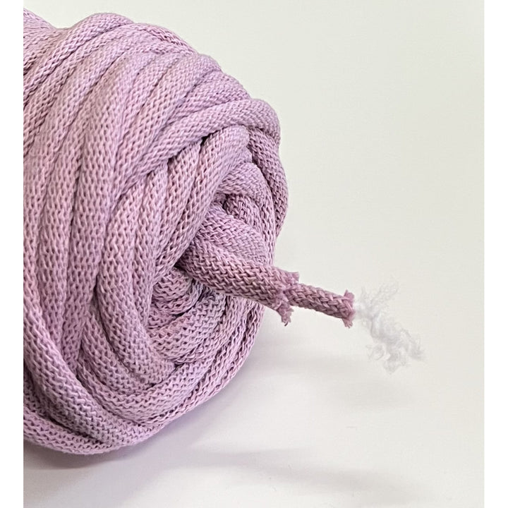 WAS, cotton cord with polyester core, braided, 9mm, 50m, dirty pink