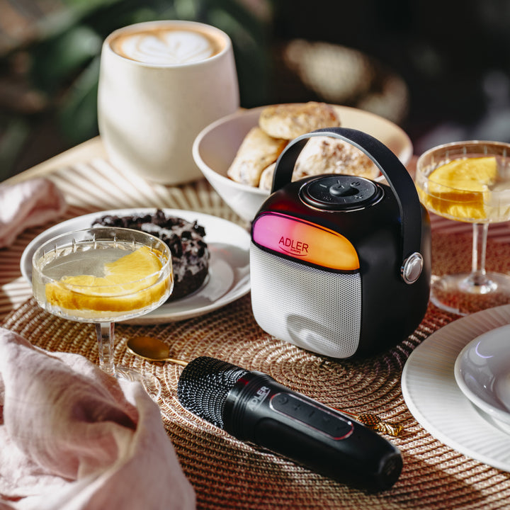 Adler wireless speaker, with microphone, for karaoke, Bluetooth, AD 1199 B