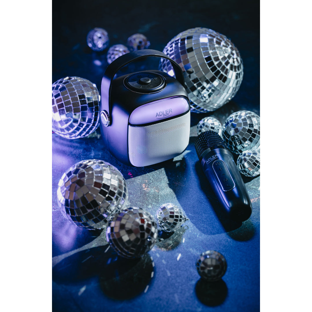 Adler wireless speaker, with microphone, for karaoke, Bluetooth, AD 1199 B