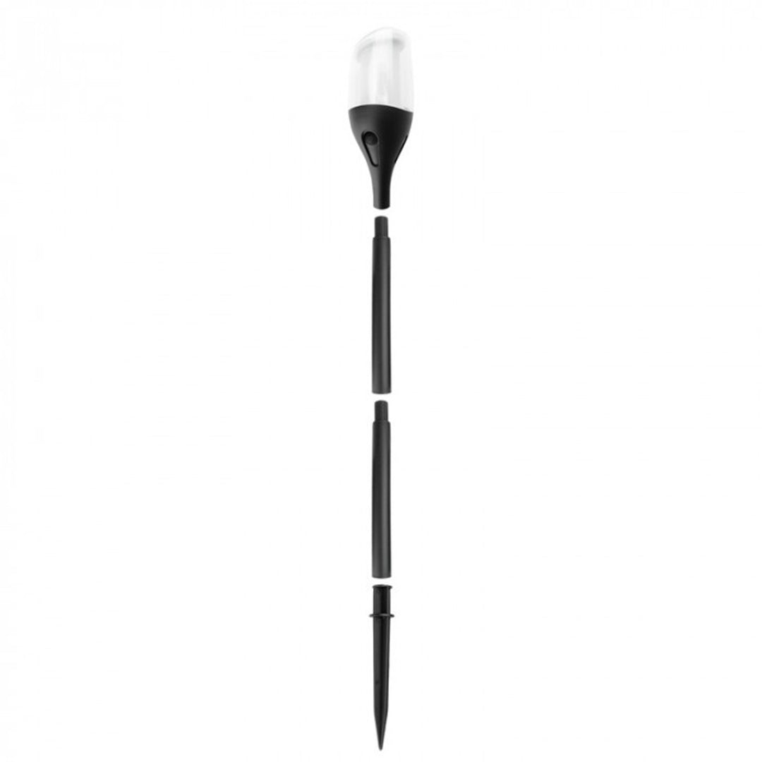 EcoLight Solar LED Garden Post - Flame Effect, 1600K, IP65, Model SSO-1