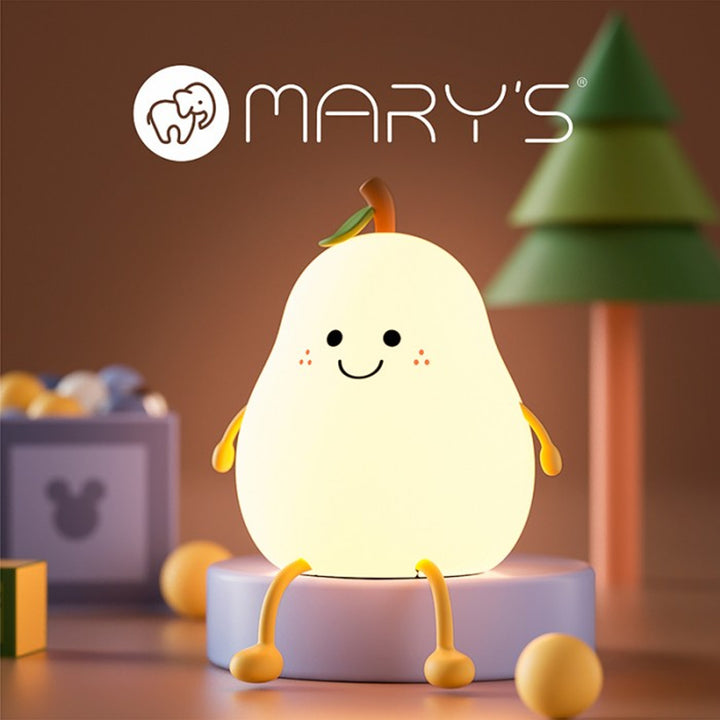 Mary's Children's Night Light - Pear Design, 3000K, USB Powered, Model MW20542