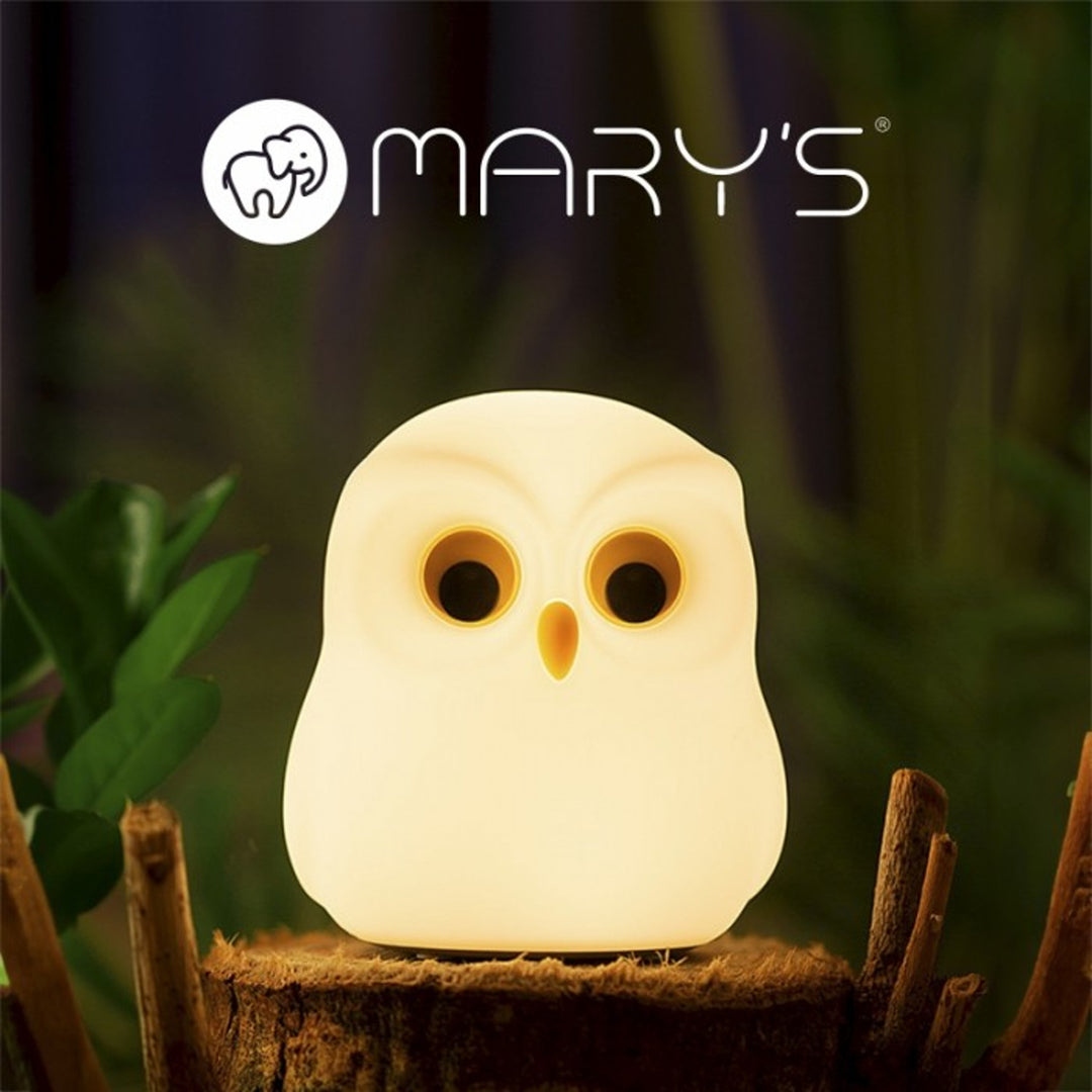 Mary's Children's Night Light - Owl Design, 3000K Warm White, RGB, USB Powered, Model MW20725