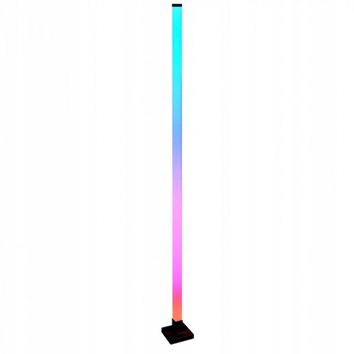 EcoLight RGB LED Standing Lamp with Music Function, Tuya Compatible, Black - EC20546 Music Sound Reactive Colour Changing 60inch 150cm Tall