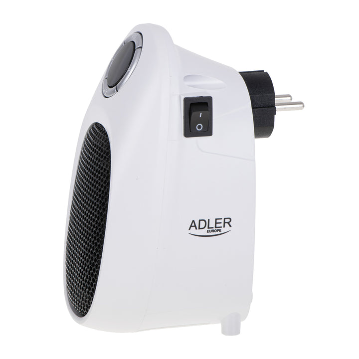 Adler fan heater, timer, 2 levels, 1500W max, white, AD 7749