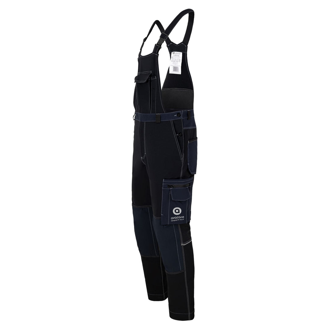 Avacore dungarees pants, stretch, cordura, black and navy blue, size 48, Avaflex