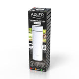 Adler thermos flask, LED touchscreen display, 473 ml capacity, white, AD 4506