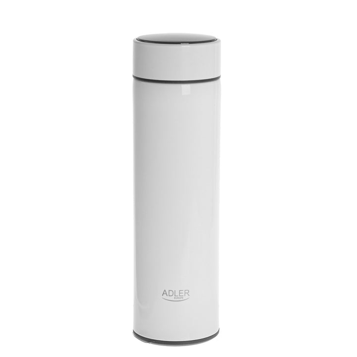 Adler thermos flask, LED touchscreen display, 473 ml capacity, white, AD 4506
