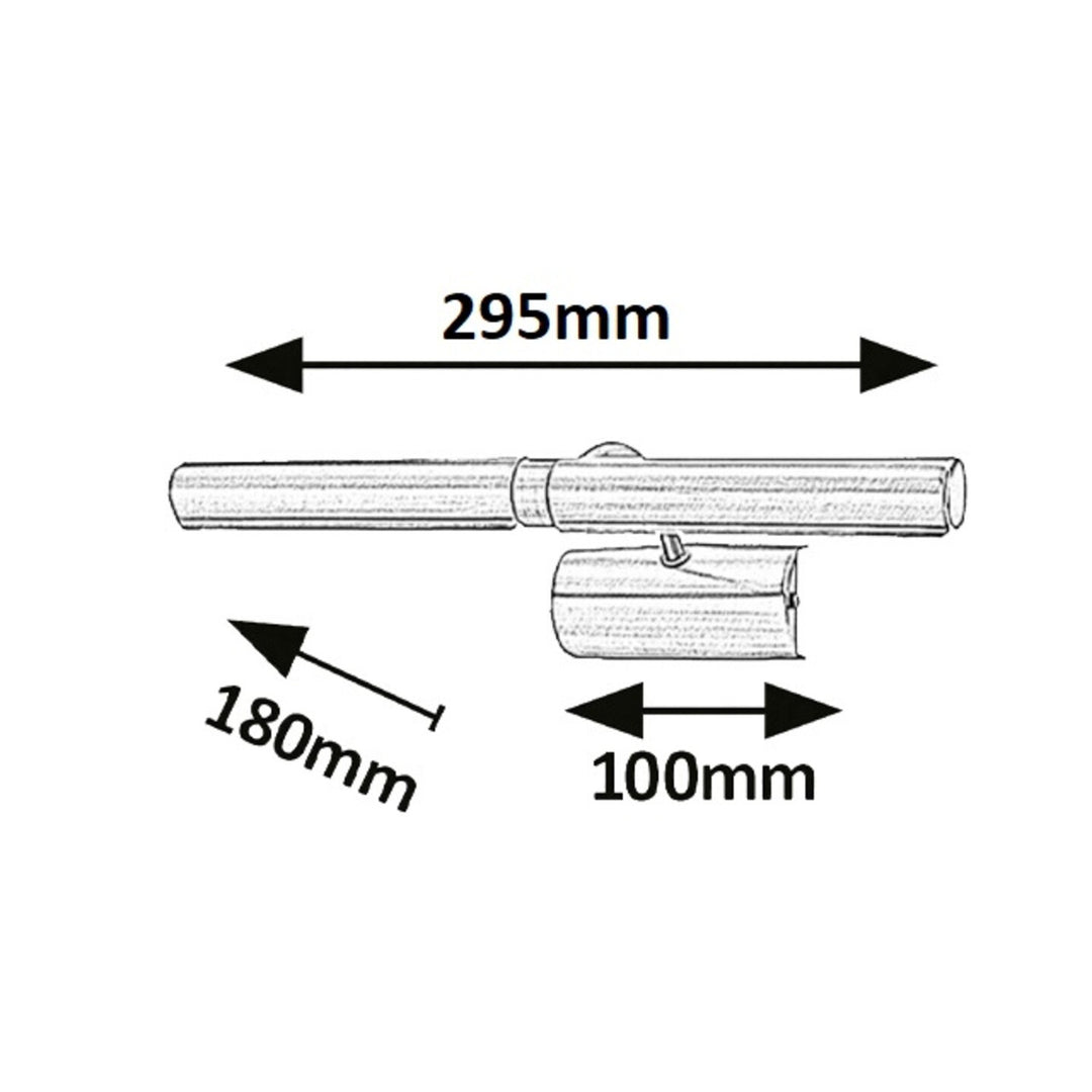 Rabalux wall lamp, for picture picture light, 2xG9, satin chrome, Picture Light