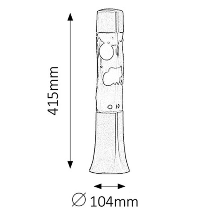 Decorative lava lamp Rabalux. E14, 25W, Marshal 4109