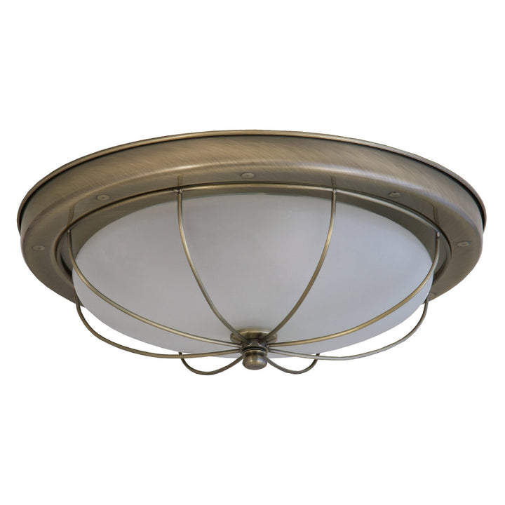 Rabalux ceiling lamp, 2xE27, brown, 36cm diameter, Sudan