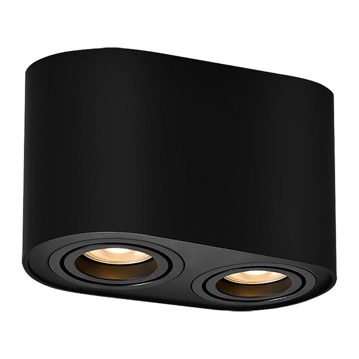 Rabalux ceiling lamp, 2x GU10 socket, max 42W, black, Cobalt