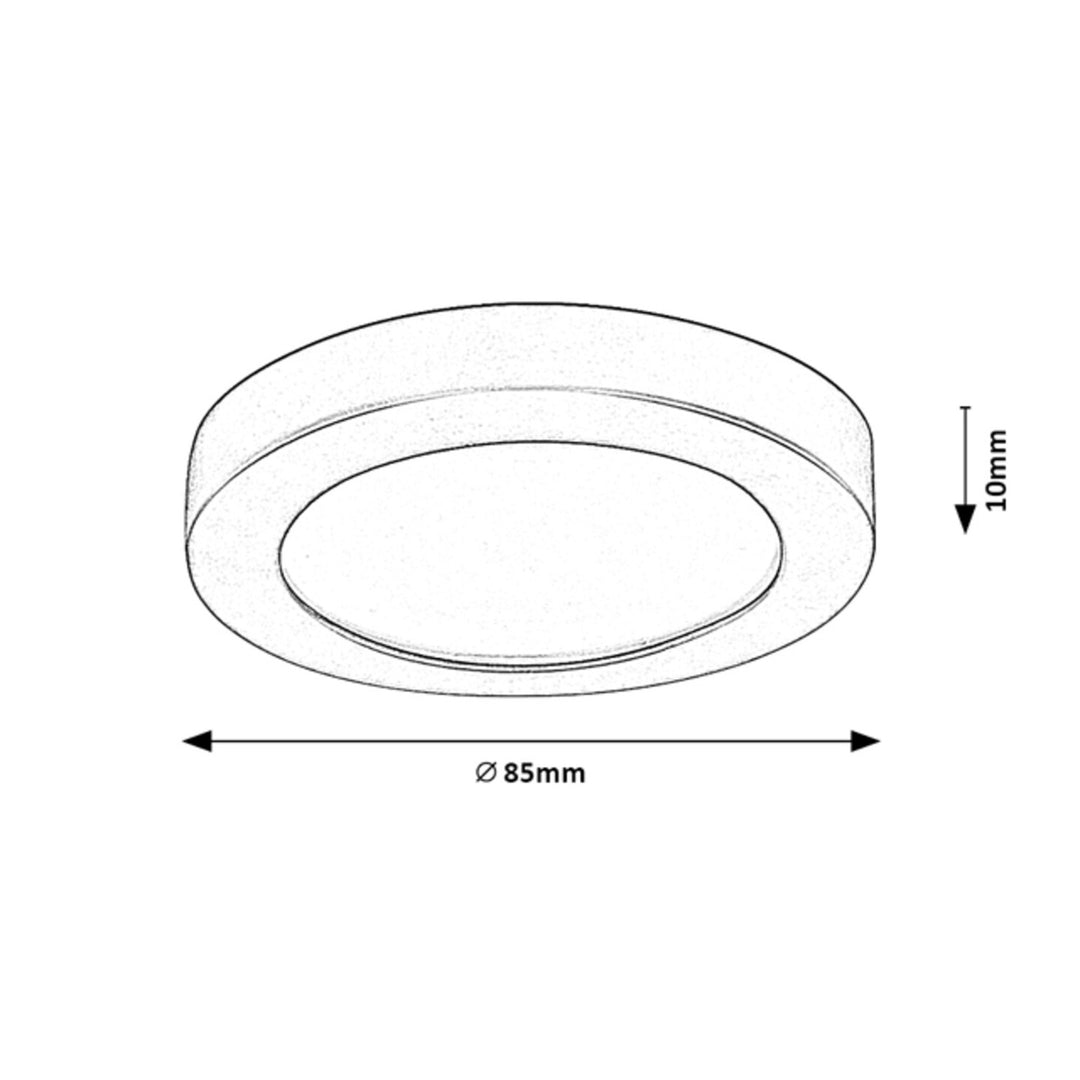 Rabalux surface mounted lamp, 3W LED, IP44, black, Coco