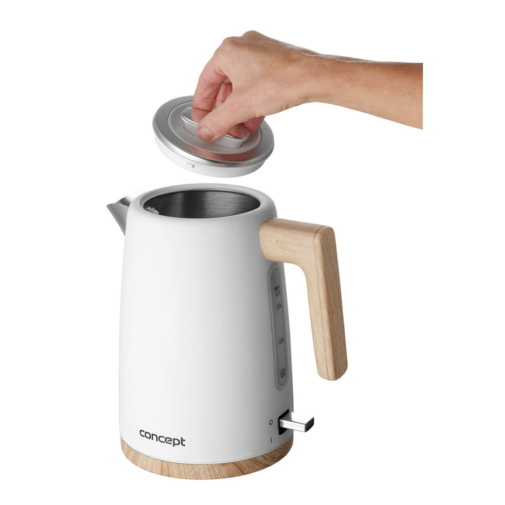 Concept electric kettle, 2200W, 1.7l, white, RK3315