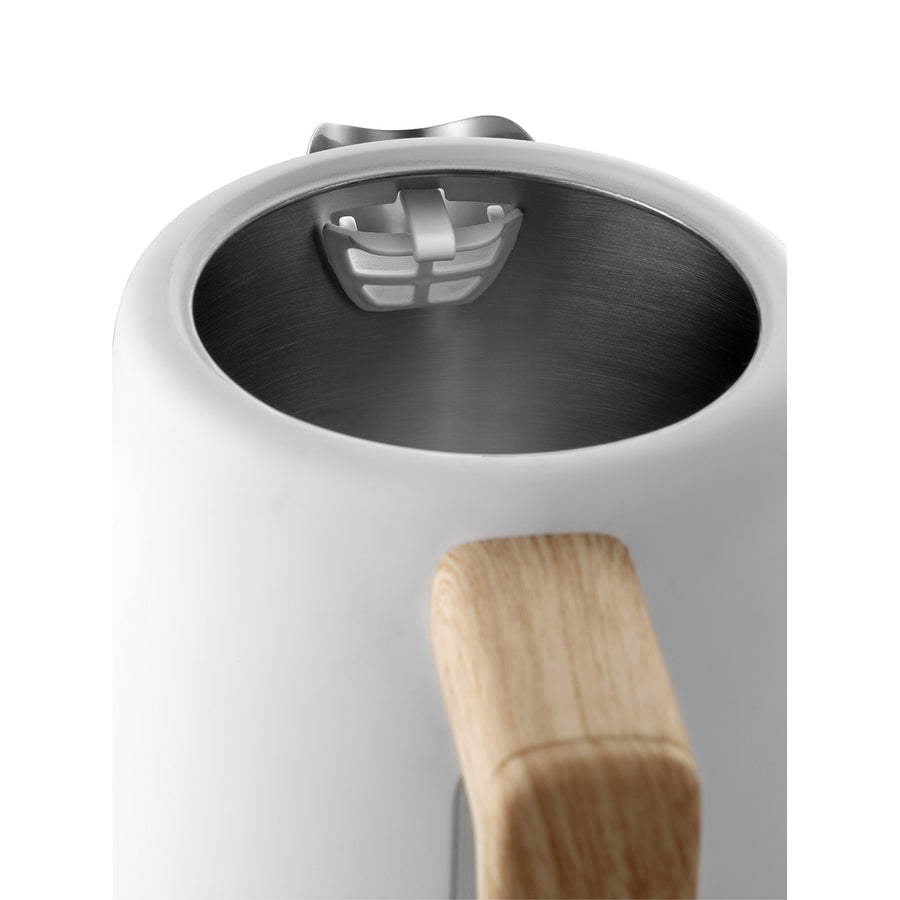 Concept Electric Kettle RK3315, 2200W, 1.7L, White – Sleek and Powerful Kettle for Fast Boiling and Modern Kitchens