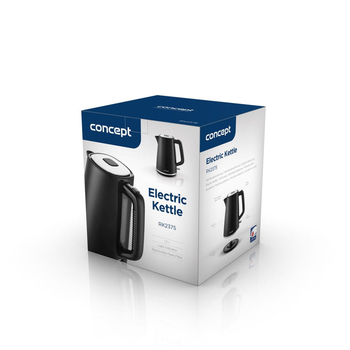 Concept electric kettle, 2200W, 1.7l, black, RK2375