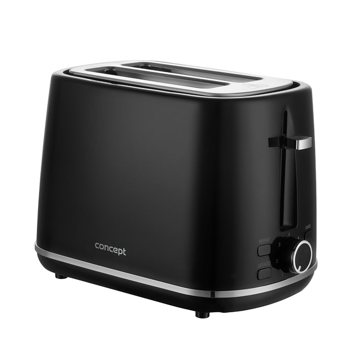 Concept electric toaster, 930W, 7 degrees of browning, black, TE2075