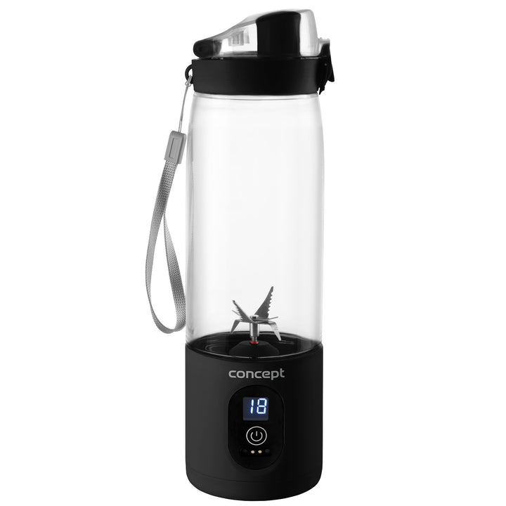 Concept personal blender, 600 ml, rechargeable Li-Ion, black, FitMaker SM4001