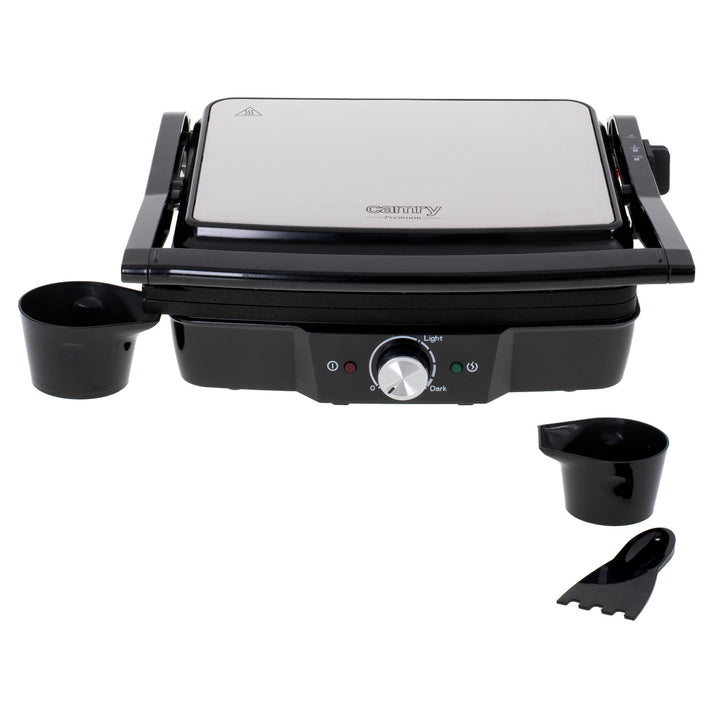 Camry electric grill, large surface area 28x23cm, temperature control, maximum power 2500W, CR 3053