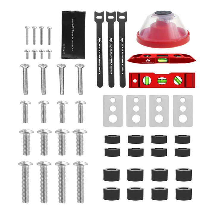 Maclean TV Mount, max VESA 400x400, 32-75", 50kg, horizontal and vertical angle adjustment, profile 80-380mm, black, MC-788